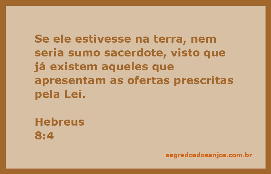 Imagem representativa do sumo sacerdote, simbolizando Hebreus 8:4 sobre o sacerdócio e as ofertas da Lei.