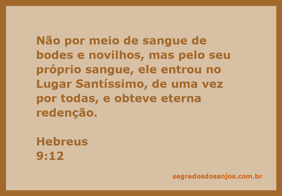 Imagem representando a entrada no Lugar Santíssimo com referência ao sacrifício de Cristo.