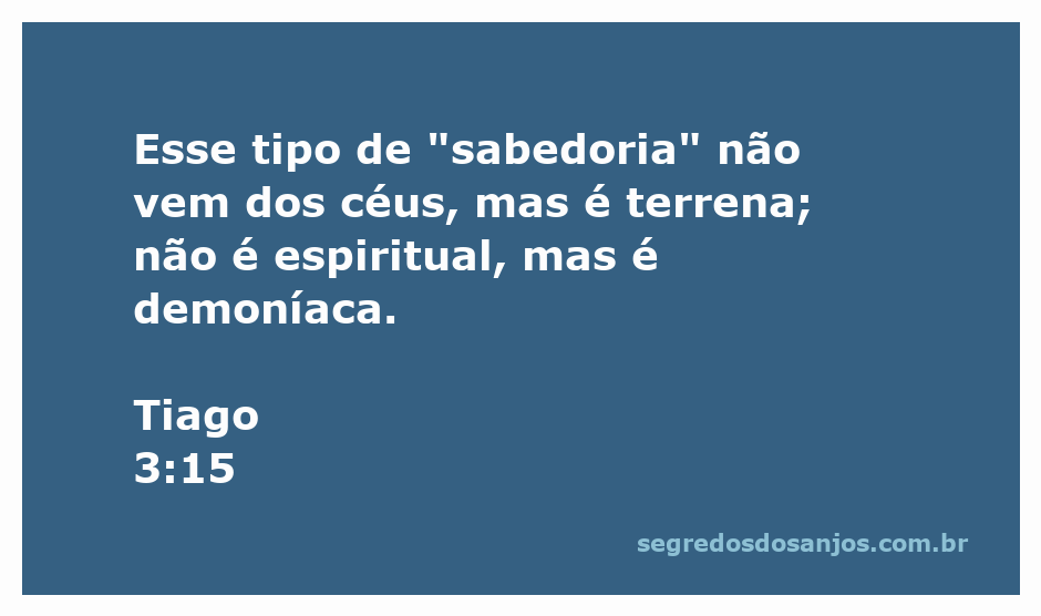 Imagem representativa da sabedoria terrena segundo Tiago 3:15, destacando a diferença entre sabedoria celestial e demoníaca.