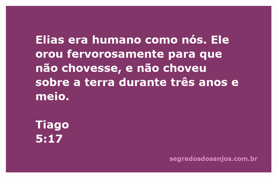 Ilustração de Elias orando fervorosamente, simbolizando a fé e a oração eficaz do homem de Deus.