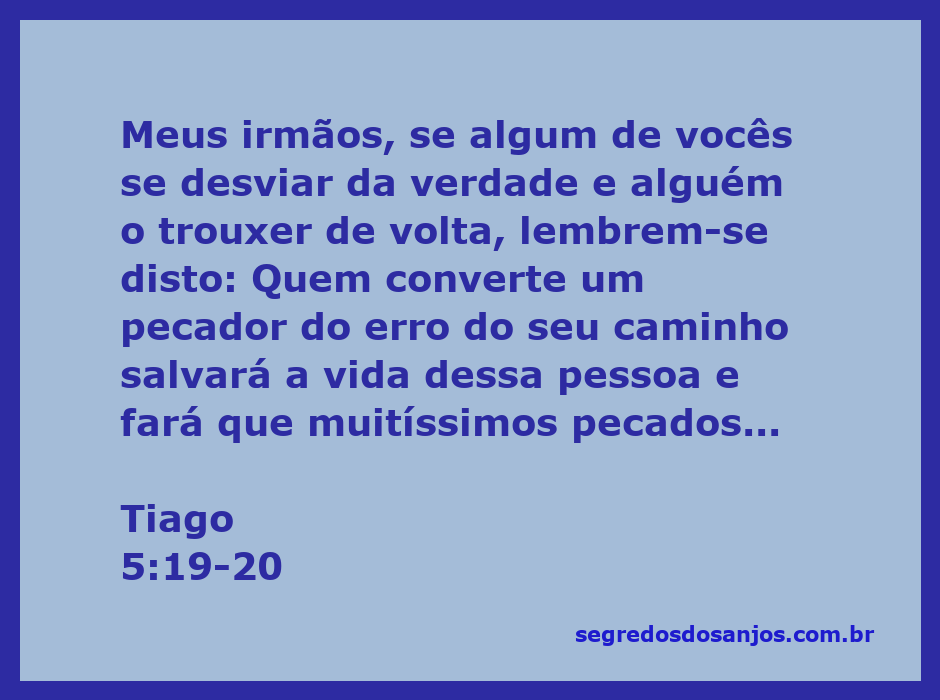 Ilustração de Tiago 5:19-20 mostrando a importância de trazer de volta aqueles que se desviaram da verdade.