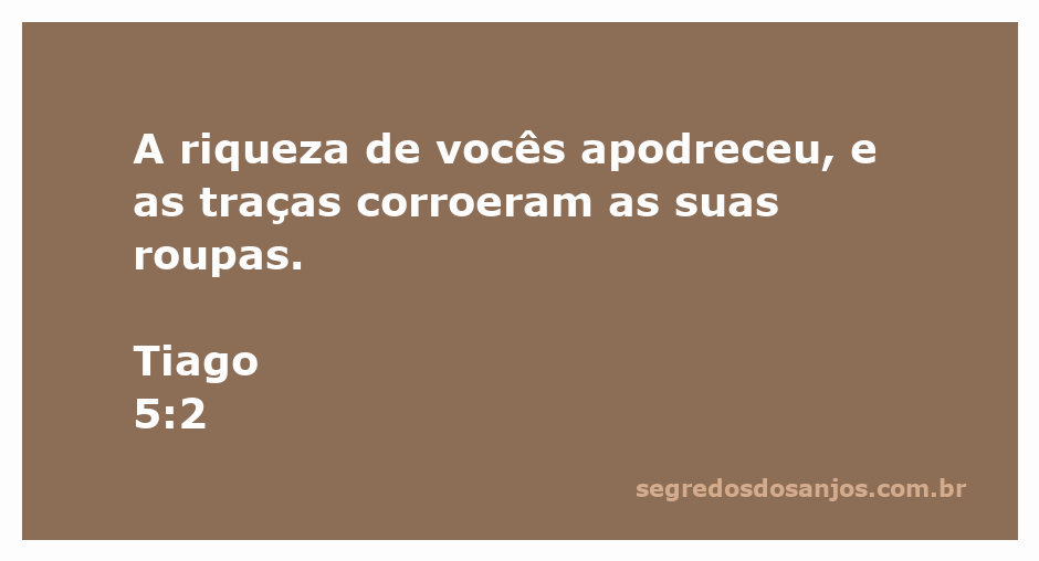 Imagem ilustrativa da riqueza apodrecendo e roupas corroídas por traças, simbolizando a advertência de Tiago 5:2.