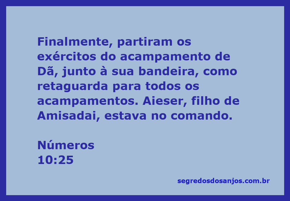 Bandeira do acampamento de Dã liderando a retaguarda dos exércitos israelitas.