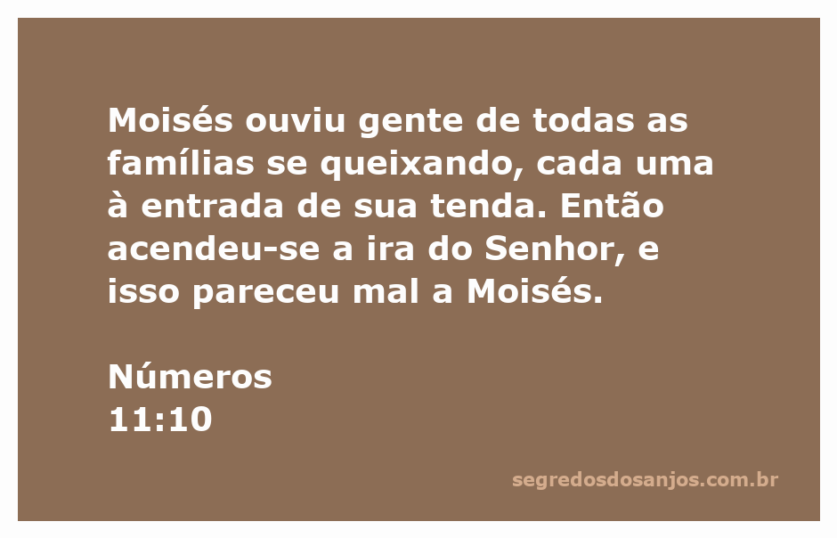 Ilustração de Moisés ouvindo as queixas do povo de Israel em frente às suas tendas.