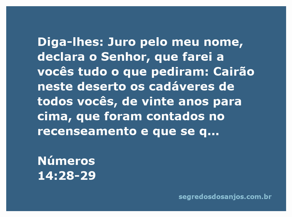 Cenário desolado do deserto representando a passagem de Números 14:28-29, com ênfase na consequência da desobediência ao Senhor.