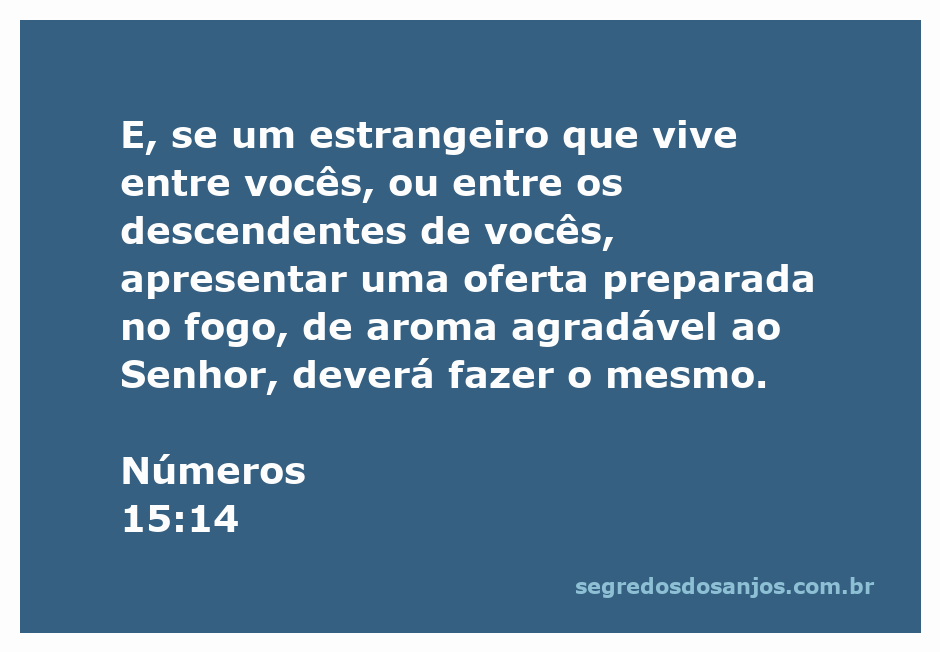 Um estrangeiro oferecendo uma oferta ao Senhor, simbolizando inclusão e aceitação na comunidade de fé.