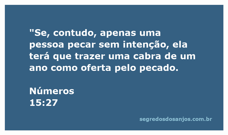 Uma cabra jovem representando a oferta pelo pecado mencionada em Números 15:27.