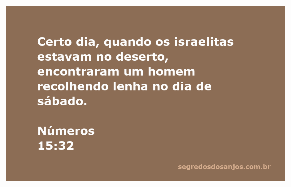 Ilustração de um homem recolhendo lenha no deserto durante o sábado, representando uma cena do livro de Números na Bíblia.