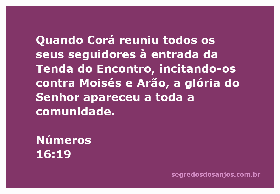 Aglomeração de pessoas à entrada da Tenda do Encontro com a presença da glória do Senhor.