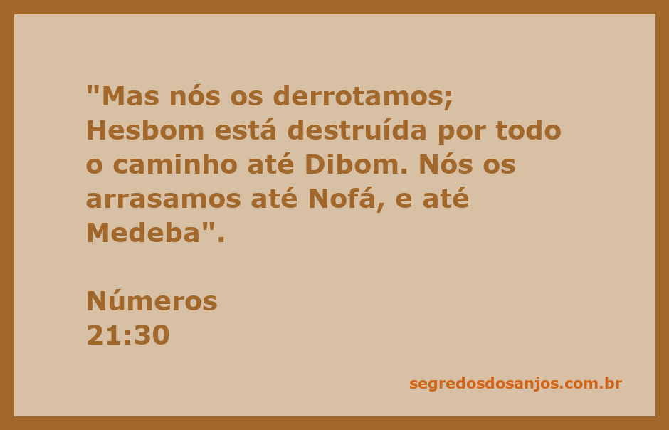 Mapa da antiga região de Hesbom, destacando as cidades de Dibom, Nofá e Medeba, relacionadas à vitória do povo de Israel.