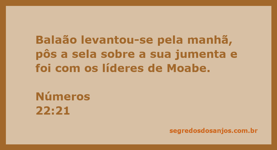 Balaão preparando sua jumenta para a viagem com os líderes de Moabe.