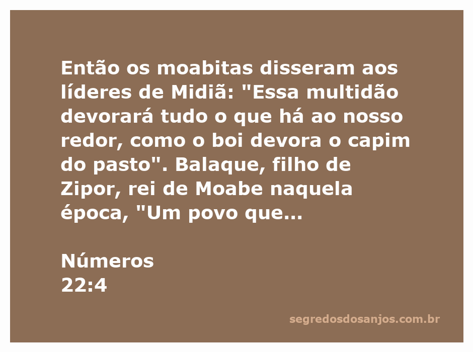 Reunião entre os líderes moabitas e midiânicos discutindo a ameaça dos israelitas.