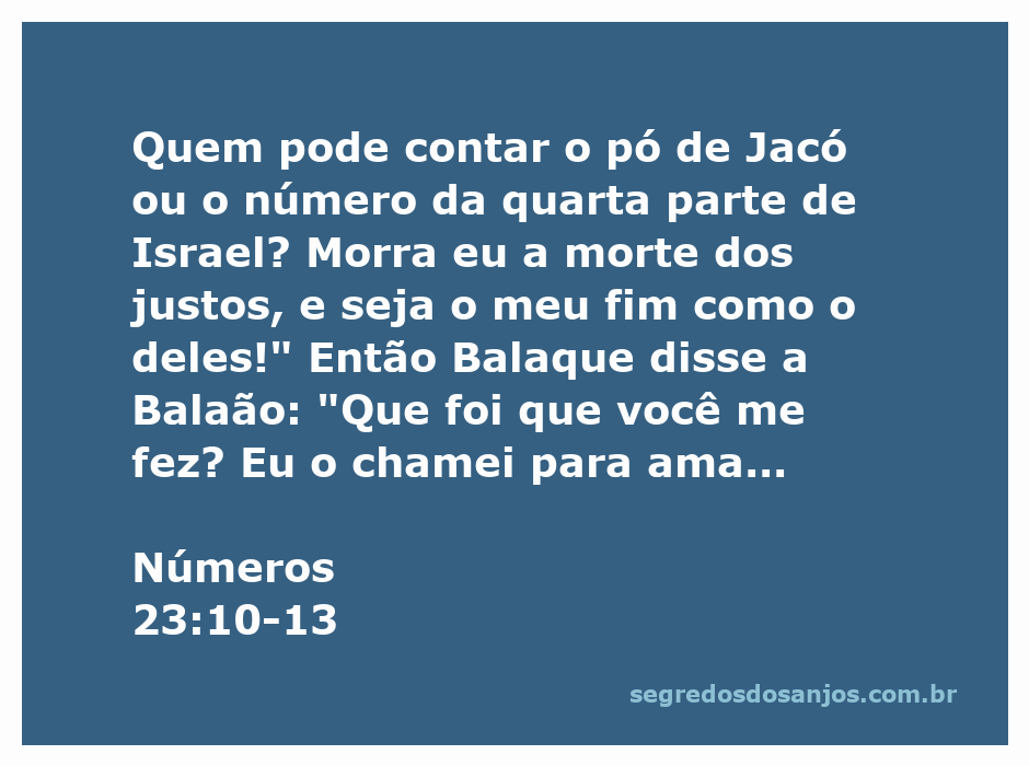 Ilustração de Balaão e Balaque discutindo sobre Israel e bênçãos em Números 23:10-13