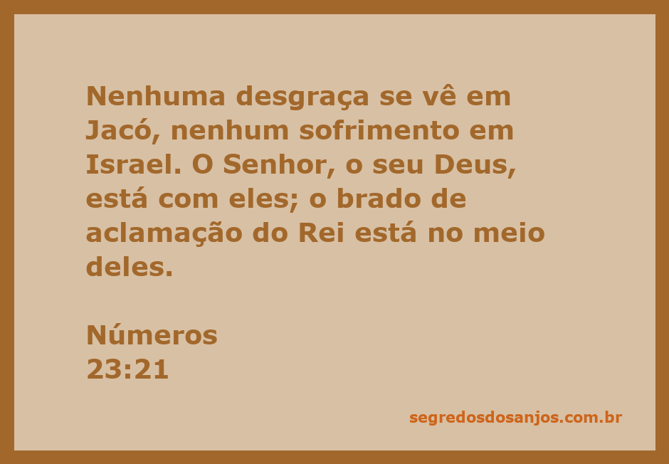 Imagem que representa a proteção de Deus sobre Israel, destacando a ausência de desgraça em Jacó.