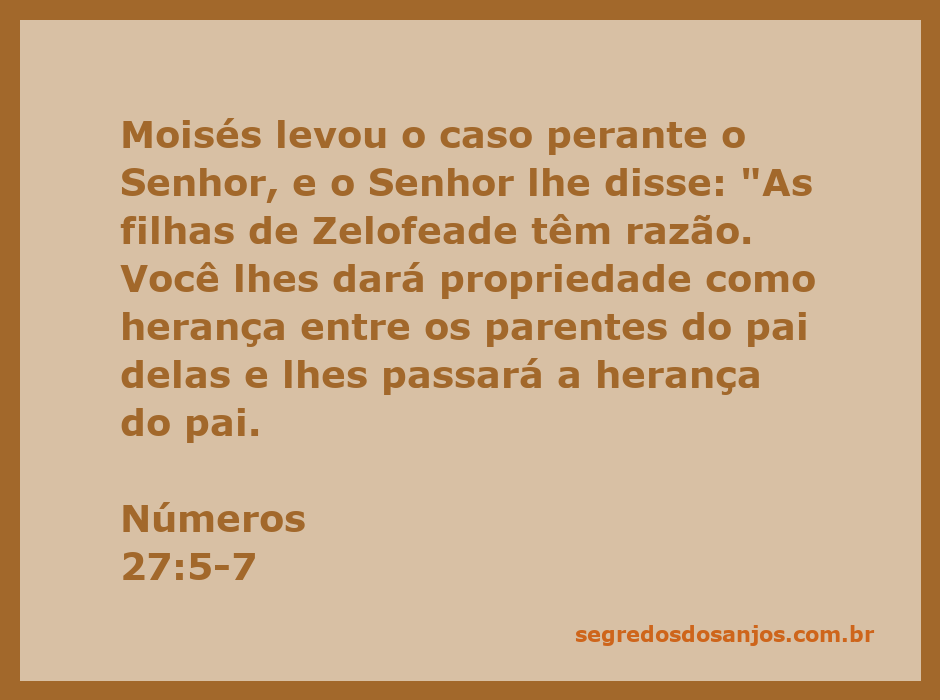 Moisés deliberando sobre a herança das filhas de Zelofeade no deserto