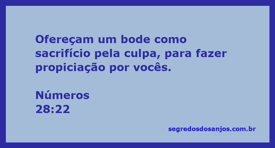 Imagem representando um bode sendo oferecido como sacrifício, simbolizando a propiciação pela culpa conforme Números 28:22.