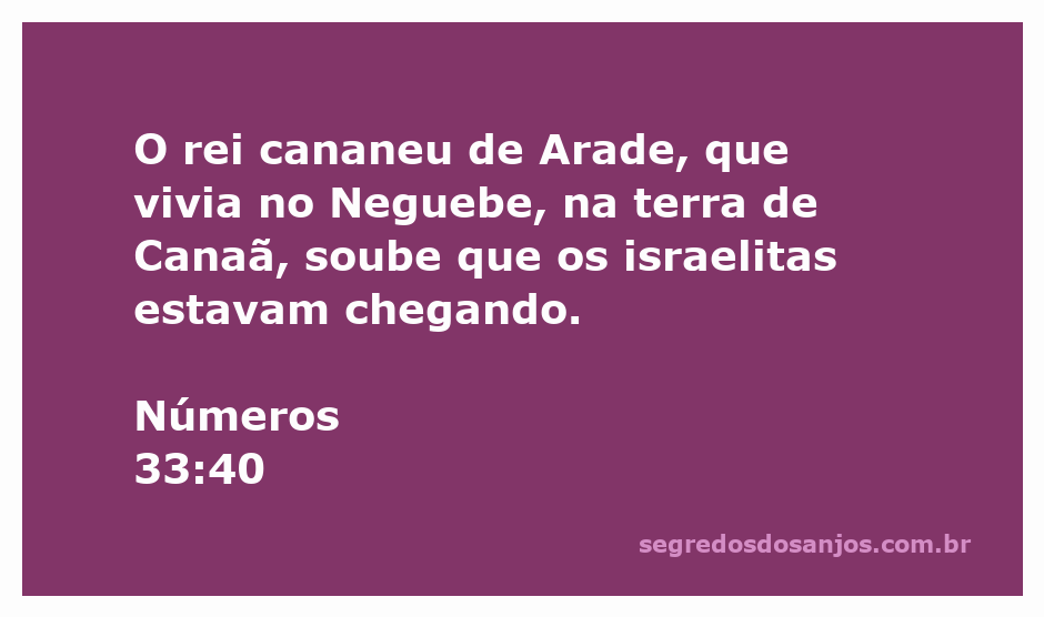 Rei cananeu de Arade observando a aproximação dos israelitas no Neguebe, Canaã.