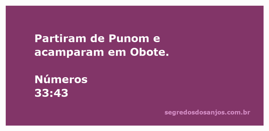 Imagem representativa da jornada dos israelitas saindo de Punom e acampando em Obote, conforme descrito em Números 33:43.