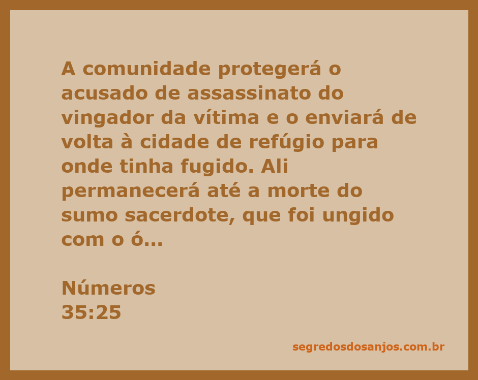 Ilustração do conceito de cidades de refúgio conforme Números 35:25, mostrando a proteção da comunidade ao acusado de assassinato.