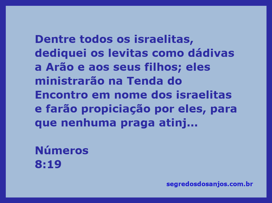 Ilustração dos levitas ministrando na Tenda do Encontro, representando a dedicação a Arão e seus filhos conforme Números 8:19.