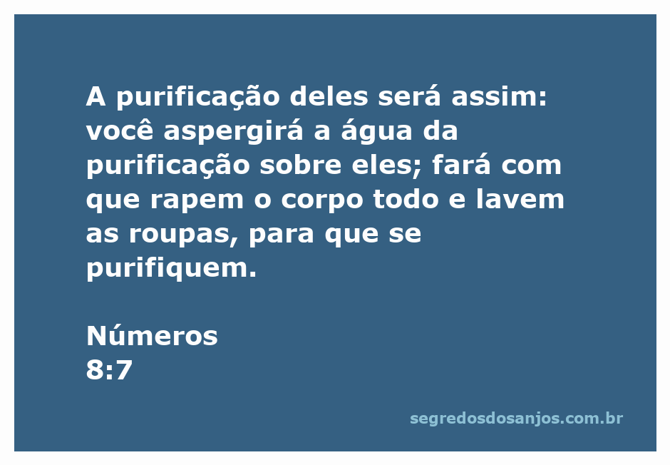 Imagem representativa da purificação ritual conforme Números 8:7, mostrando a água da purificação sendo aspergida sobre um grupo de pessoas que se preparam para a purificação.