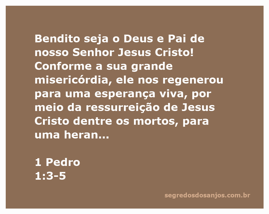 Imagem representativa da esperança viva e da herança celestial mencionadas em 1 Pedro 1:3-5.