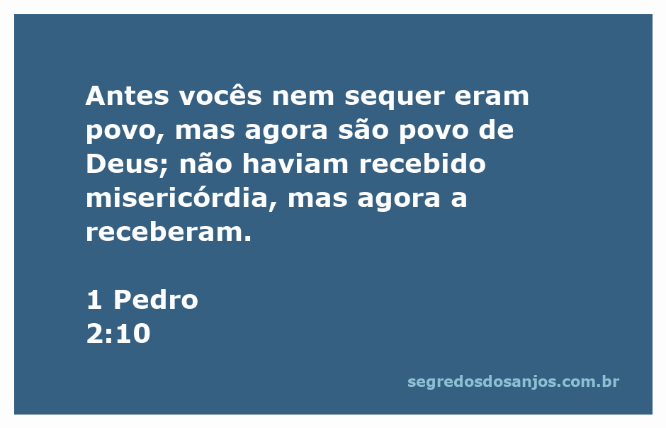 Imagem ilustrativa do versículo 1 Pedro 2:10, que fala sobre a transformação do povo de Deus.