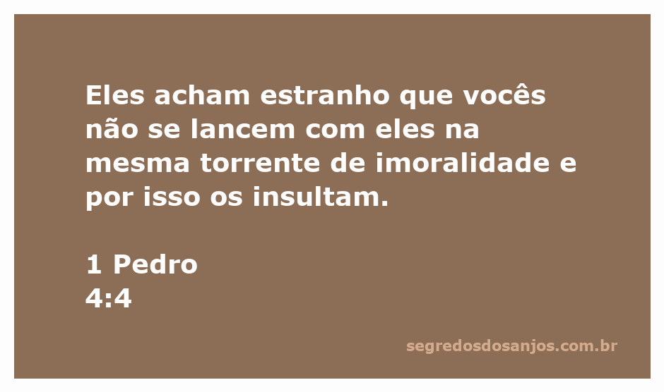 Ilustração que representa 1 Pedro 4:4, enfatizando a escolha de não se envolver em comportamentos imorais.