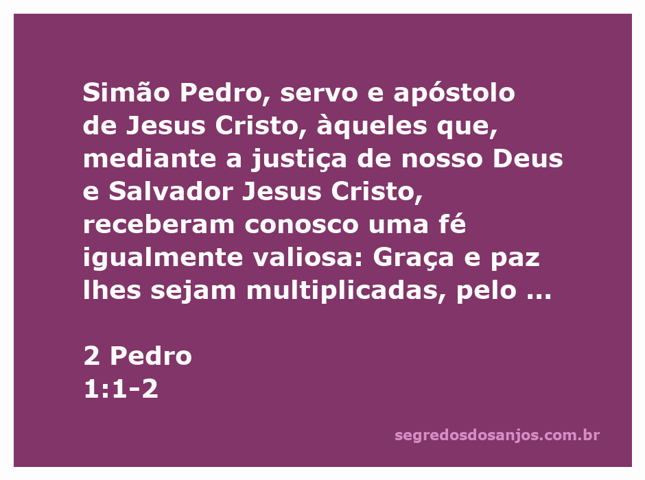 Imagem representativa de 2 Pedro 1:1-2, destacando a fé e a graça em Jesus Cristo.