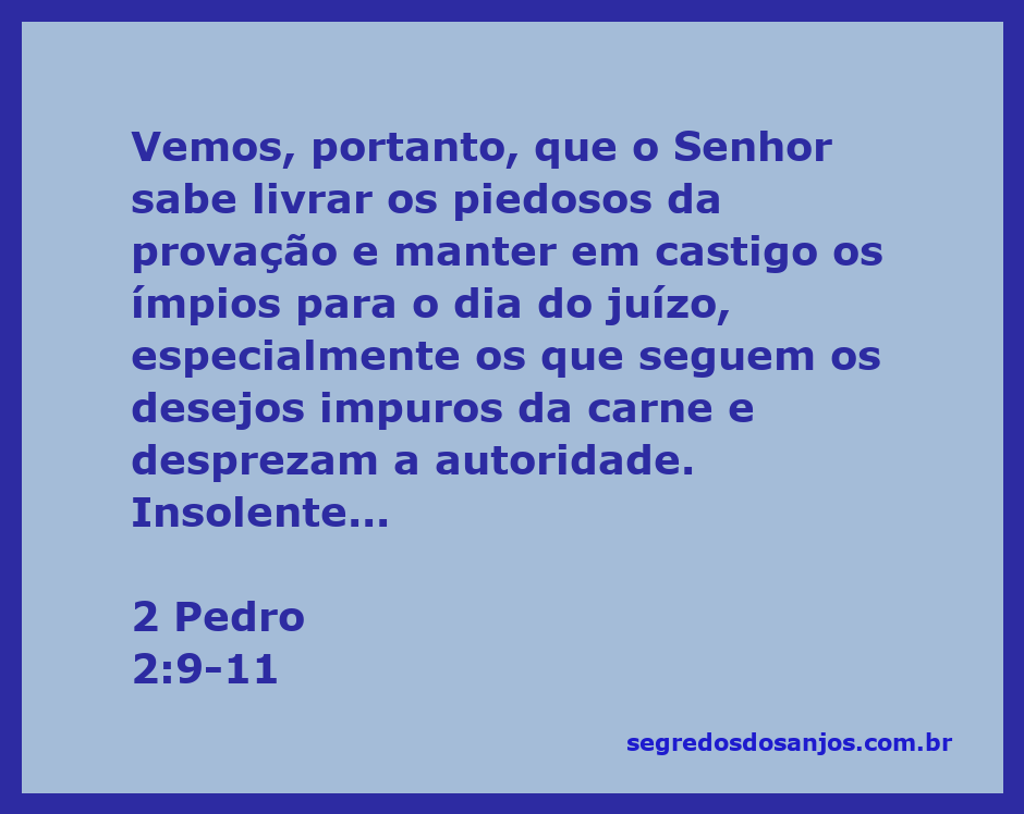 Imagem representando a proteção divina e o juízo sobre os ímpios de acordo com 2 Pedro 2:9-11.
