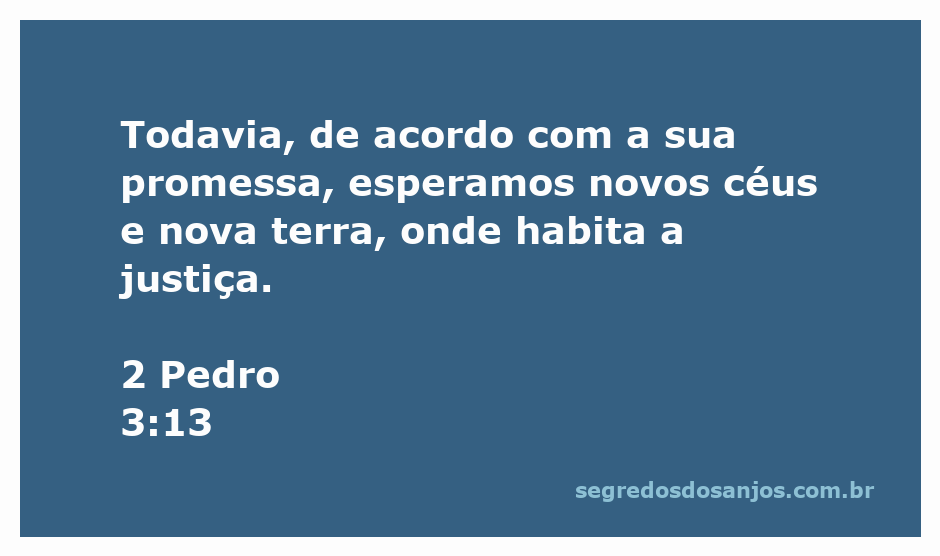 Imagem representando a promessa de novos céus e nova terra em 2 Pedro 3:13.