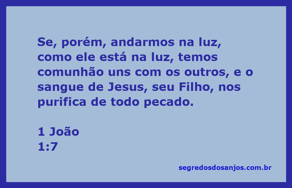 Imagem que representa a comunhão entre pessoas iluminadas pela luz divina, simbolizando a purificação do pecado pelo sangue de Jesus.