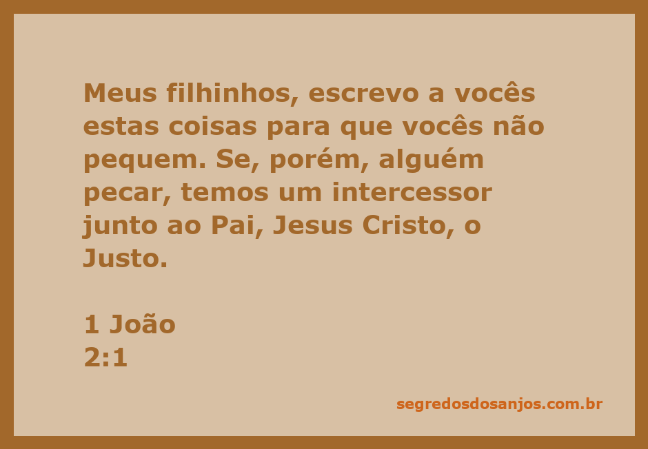 Imagem ilustrativa de 1 João 2:1, destacando a importância de Jesus como intercessor.