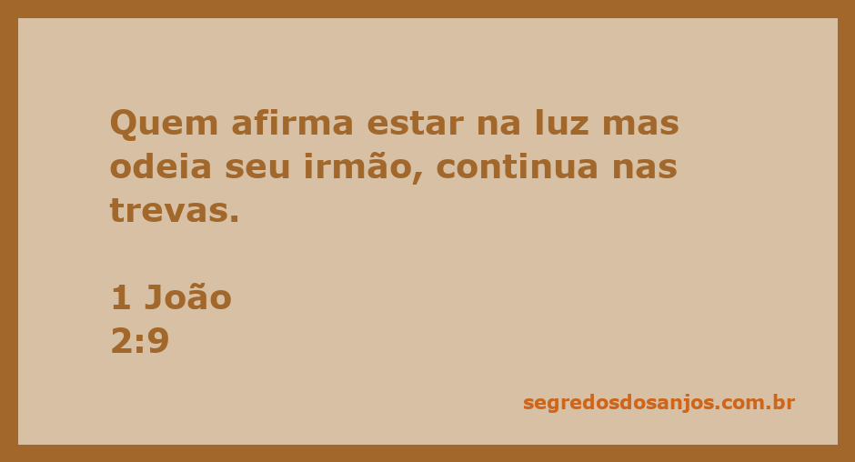 Imagem simbolizando a luz e a escuridão, representando a mensagem de 1 João 2:9 sobre amor e ódio entre irmãos.