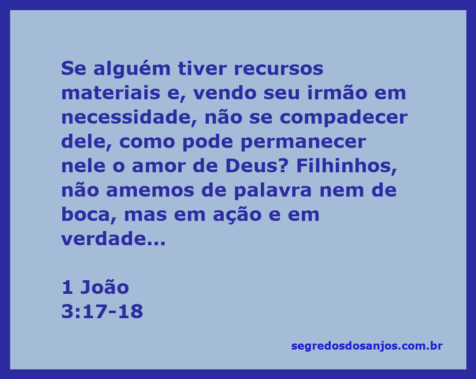 Imagem que ilustra a compaixão e a ajuda ao próximo, inspirada em 1 João 3:17-18.