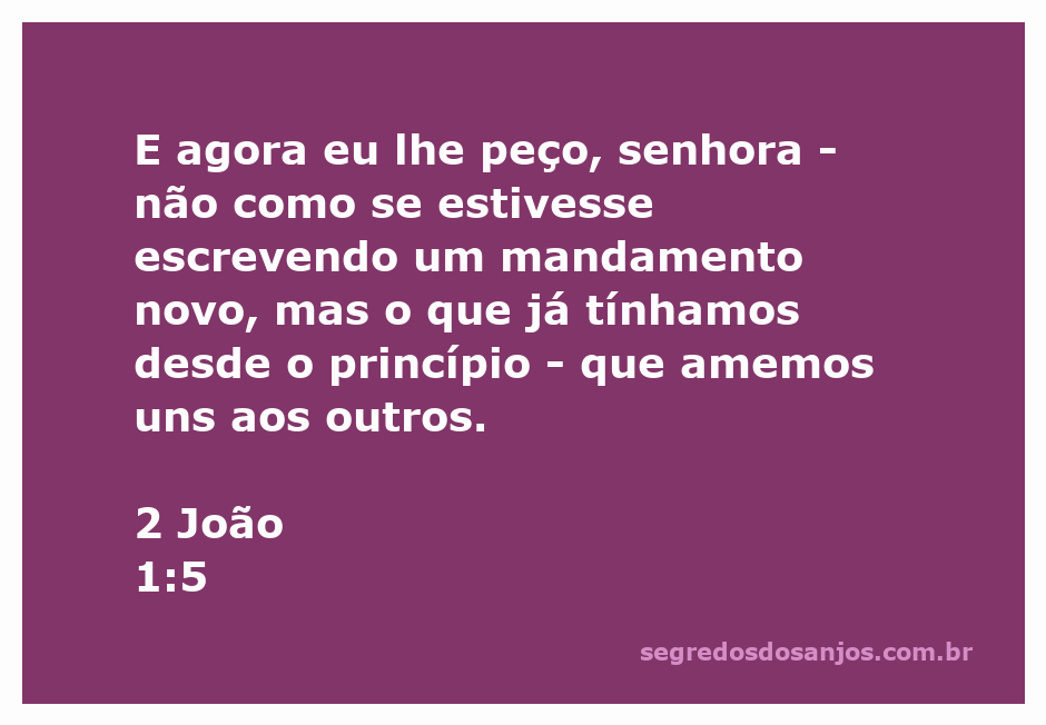 Imagem representativa do amor entre as pessoas, simbolizando a mensagem de 2 João 1:5 sobre o amor mútuo.