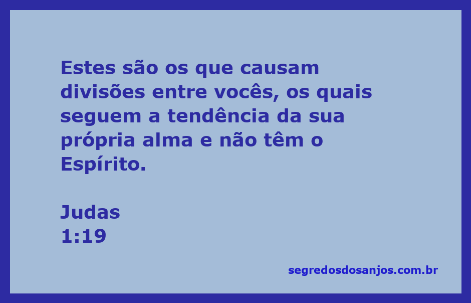 Imagem representativa do versículo Judas 1:19, destacando a divisão e a falta do Espírito entre os indivíduos.