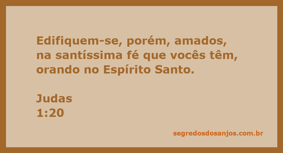 Imagem que representa a construção espiritual através da fé e da oração no Espírito Santo, inspirada em Judas 1:20.