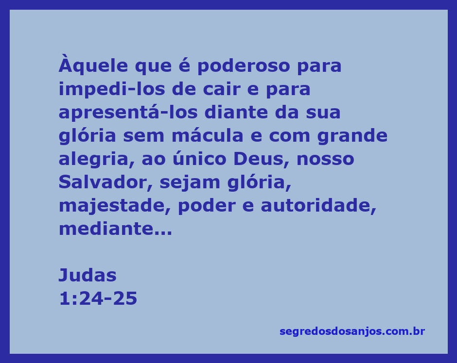 Imagem representativa do versículo de Judas 1:24-25, destacando a glória e o poder de Deus.
