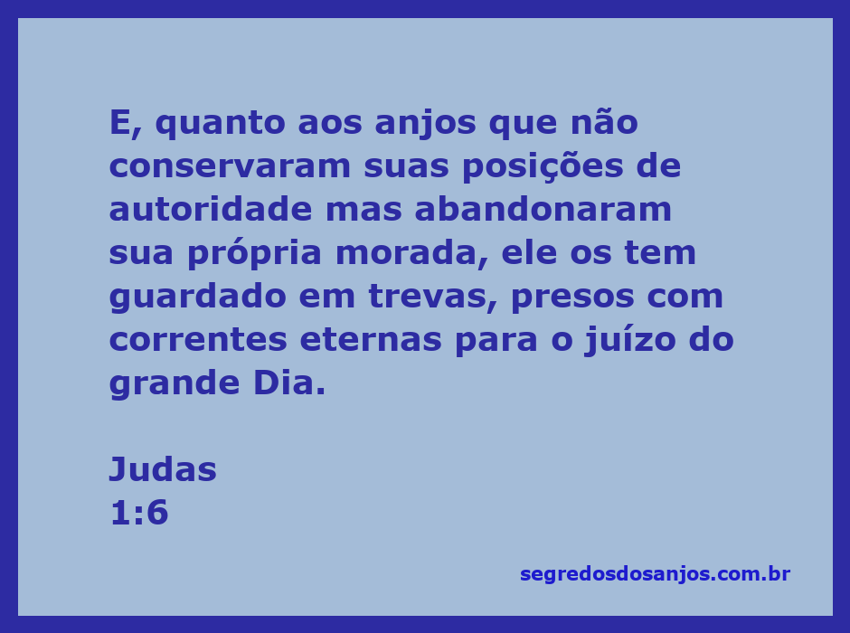 Ilustração dos anjos caídos sendo guardados em trevas, simbolizando a punição eterna.