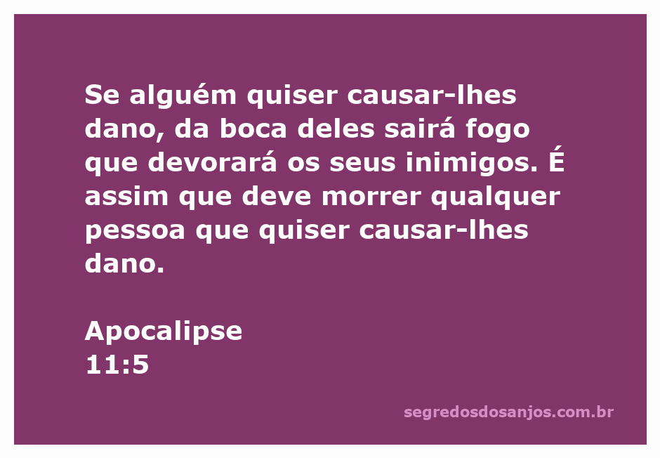 Imagem representativa do versículo Apocalipse 11:5, mostrando fogo saindo da boca de profetas.