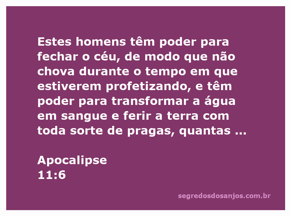 Profetas com poder sobre o céu e a terra, representando Apocalipse 11:6