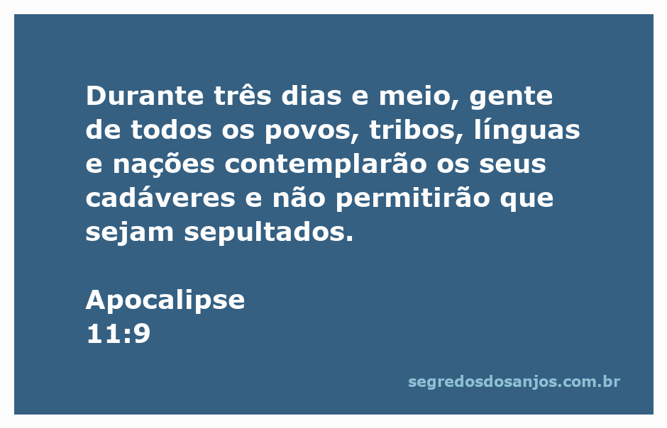 Imagem que representa a cena descrita em Apocalipse 11:9, onde pessoas de diversas nações observam os corpos não sepultados.