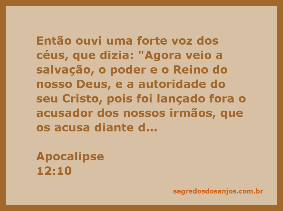 Imagem representativa da Vitória do Reino de Deus e a derrota do acusador, com elementos simbólicos de salvação e poder divino.