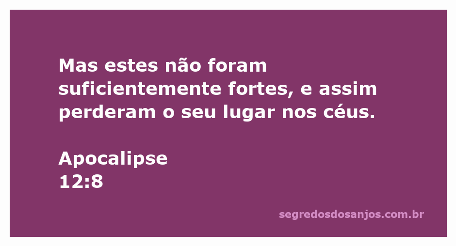 Imagem representativa da batalha celestial onde seres não suficientemente fortes perdem seu lugar nos céus, inspirada em Apocalipse 12:8.