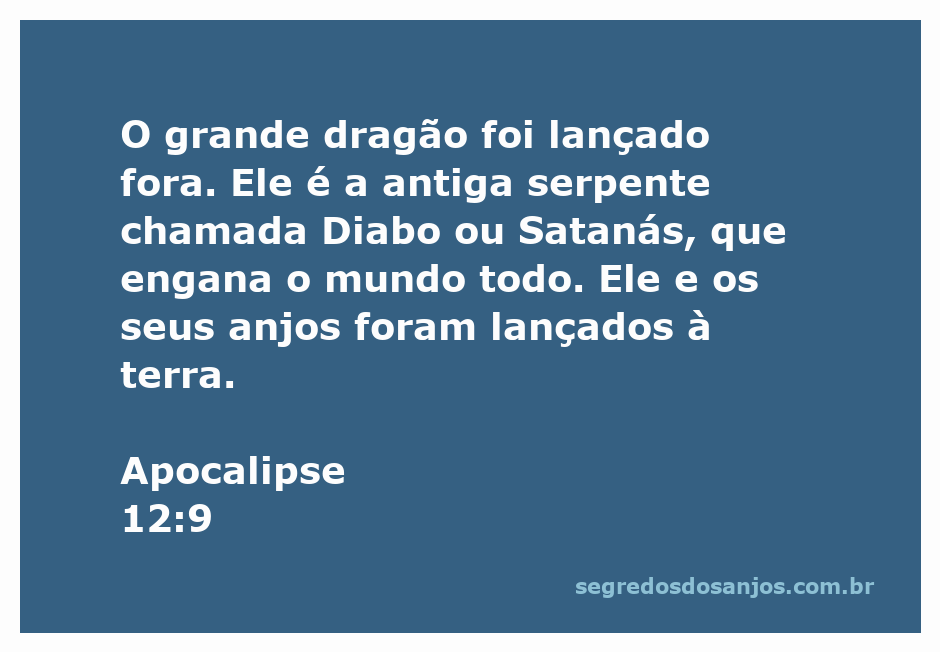 Imagem representando a queda do grande dragão, simbolizando o Diabo e seus anjos sendo expulsos do céu.