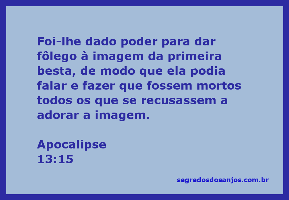 Imagem representativa da besta descrita em Apocalipse 13:15, simbolizando o poder de dar fôlego e a adoração forçada.
