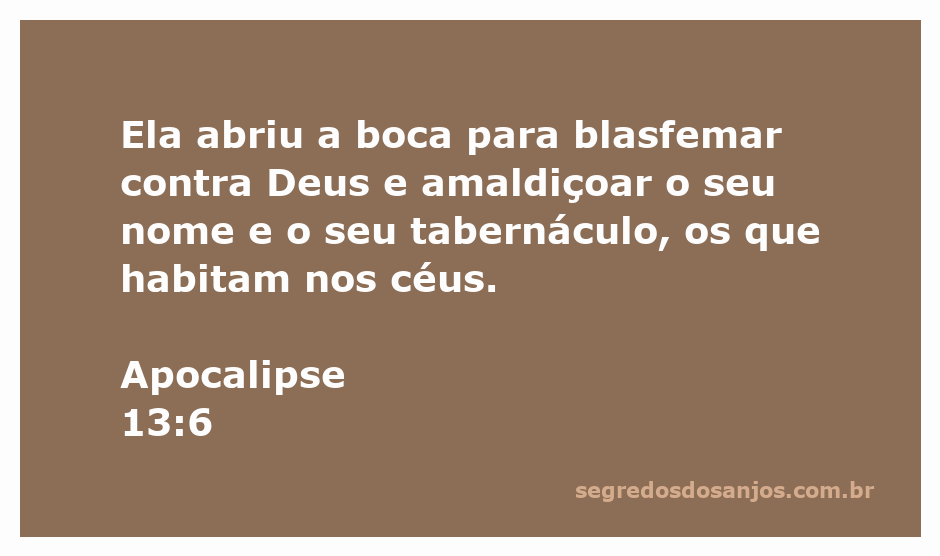 Imagem representando a blasfêmia descrita em Apocalipse 13:6, com simbolismos de oposição ao divino.
