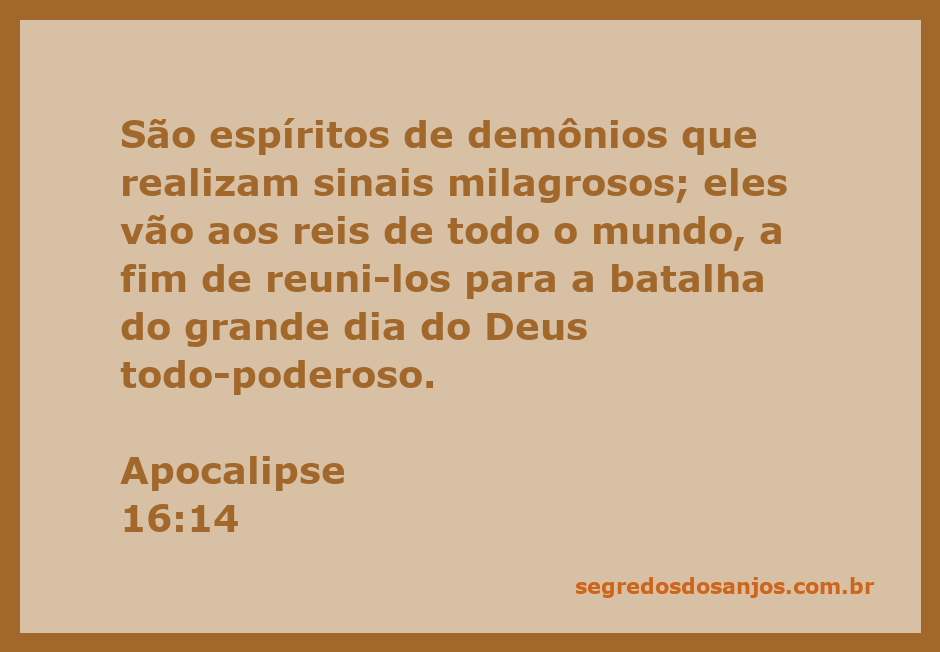 Ilustração representando a batalha final do Apocalipse, com espíritos de demônios e reis do mundo se reunindo.