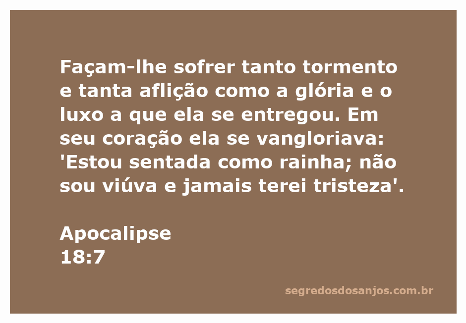 Imagem simbolizando a queda da grande Babilônia, representando a aflição e a vaidade descritas em Apocalipse 18:7.